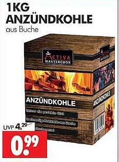 1KG ANZÜNDKOHLE aus Buche