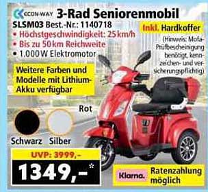 3-Rad Seniorenmobil SLSM03 Best.-Nr.: 1140718