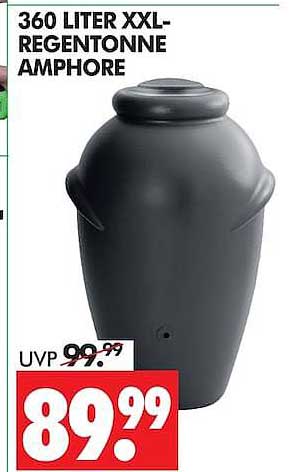360 LITER XXL-REGENTONNE AMPHORE