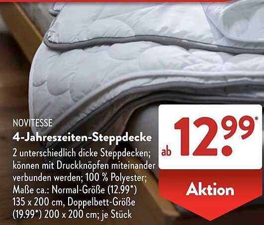 4-Jahreszeiten-Steppdecke