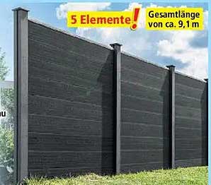 5 Elemente! Gesamtlänge von ca. 9,1 m