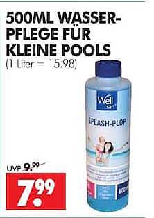 500ML WASSER-PFLEGE FÜR KLEINE POOLS