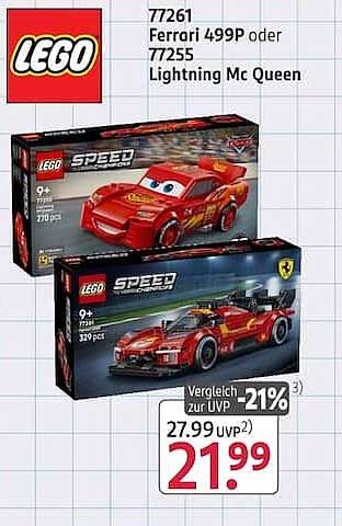 77261 Ferrari F499P oder 77255 Lightning Mc Queen