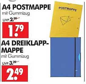 A4 POSTMAPPE mit Gummizug