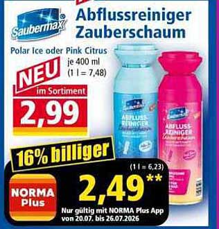 Abflussreiniger Zauberschaum