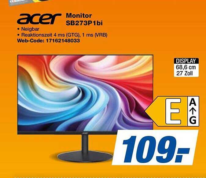 Acer Monitor SB273P1bi
