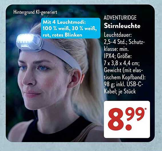 ADVENTURIDGE Stirnleuchte
