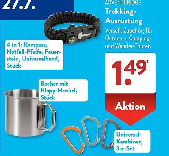 ADVENTURIDGE Trekking-Ausrüstung