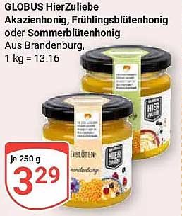 Akazienhonig, Frühlingsblütenhonig oder Sommerblütenhonig