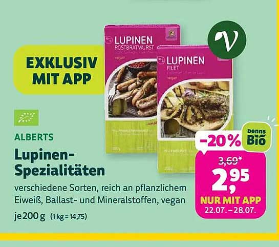ALBERTS Lupinen-Spezialitäten