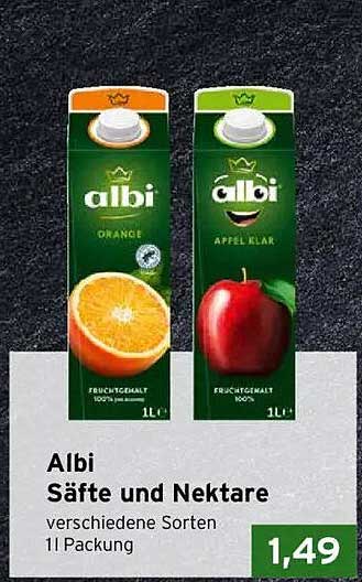 Albi Säfte und Nektare