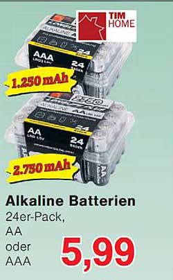 Alkaline Batterien