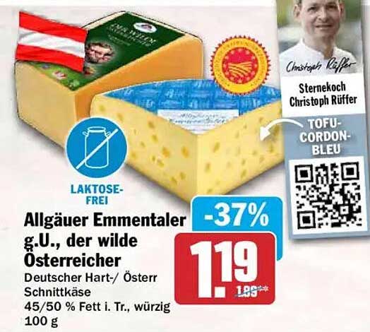 Allgäuer Emmentaler g.U., der wilde Österreicher