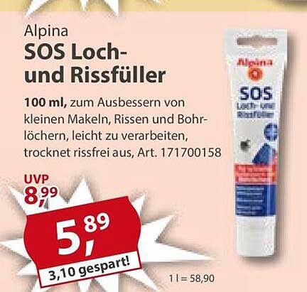 Alpina SOS Loch- und Rissfüller