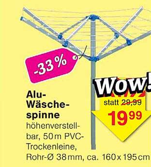 Alu-Wäschespinne