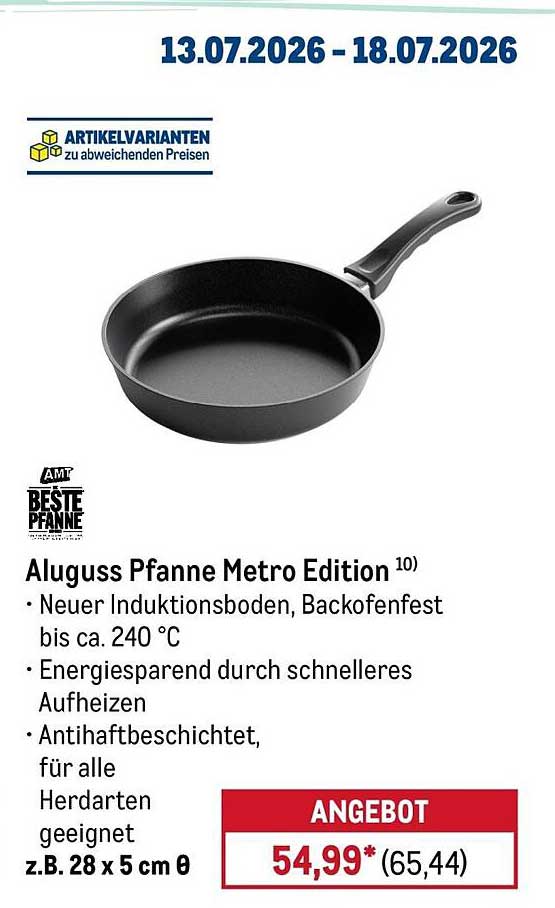 Aluguss Pfanne Metro Edition