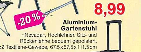 Aluminium-Gartenstuhl