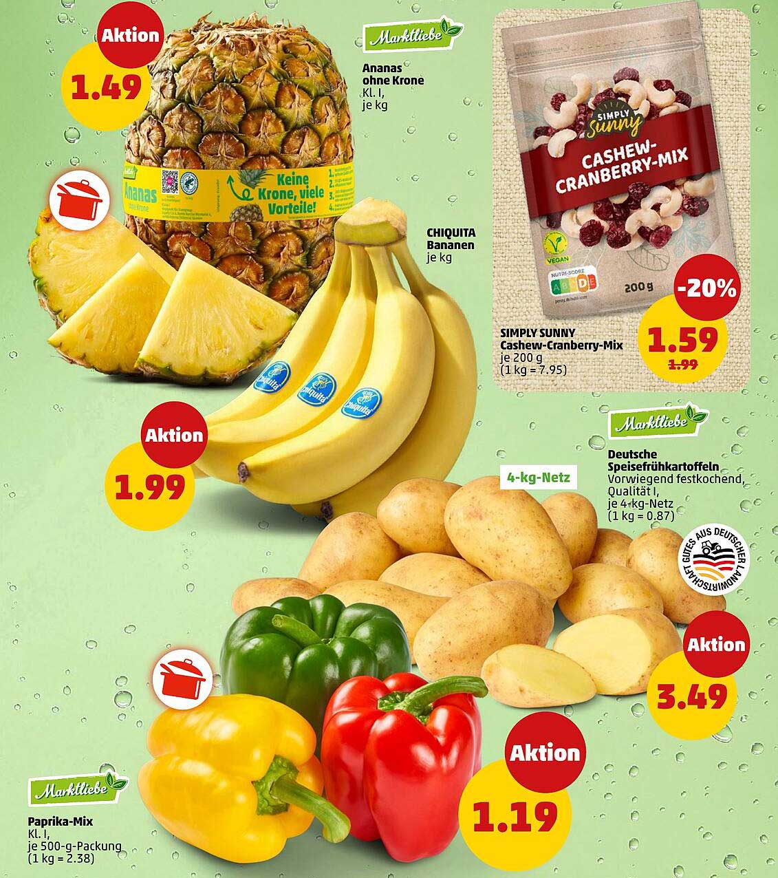 Ananas ohne Krone
