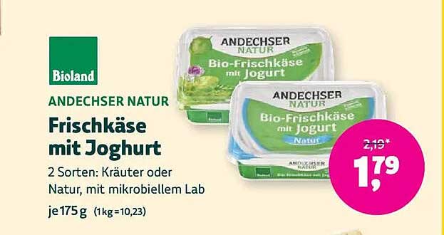 ANDECHSER NATUR Frischkäse mit Joghurt