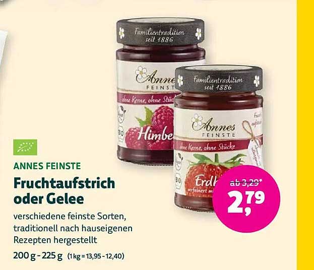 ANNES FEINSTE Fruchtaufstrich oder Gelee