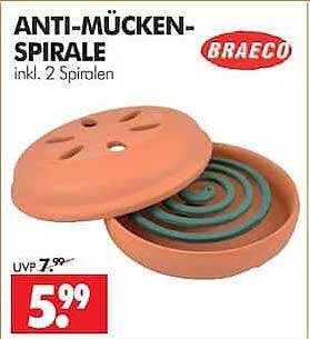 ANTI-MÜCKEN-SPIRALE inkl. 2 Spiralen
