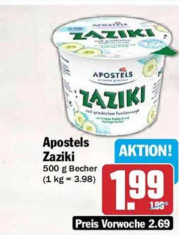Apostels Zaziki 500 g Becher (1 kg = 3.98)