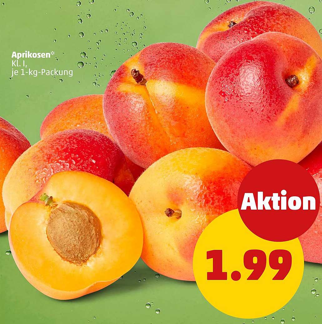 Aprikosen* Kl. I, je 1-kg-Packung