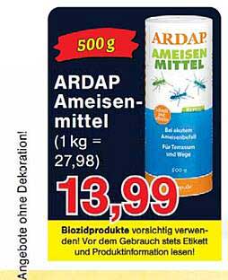 ARDAP Ameisenmittel (1 kg = 27,98)