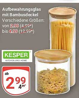 Aufbewahrungsglas mit Bambusdeckel