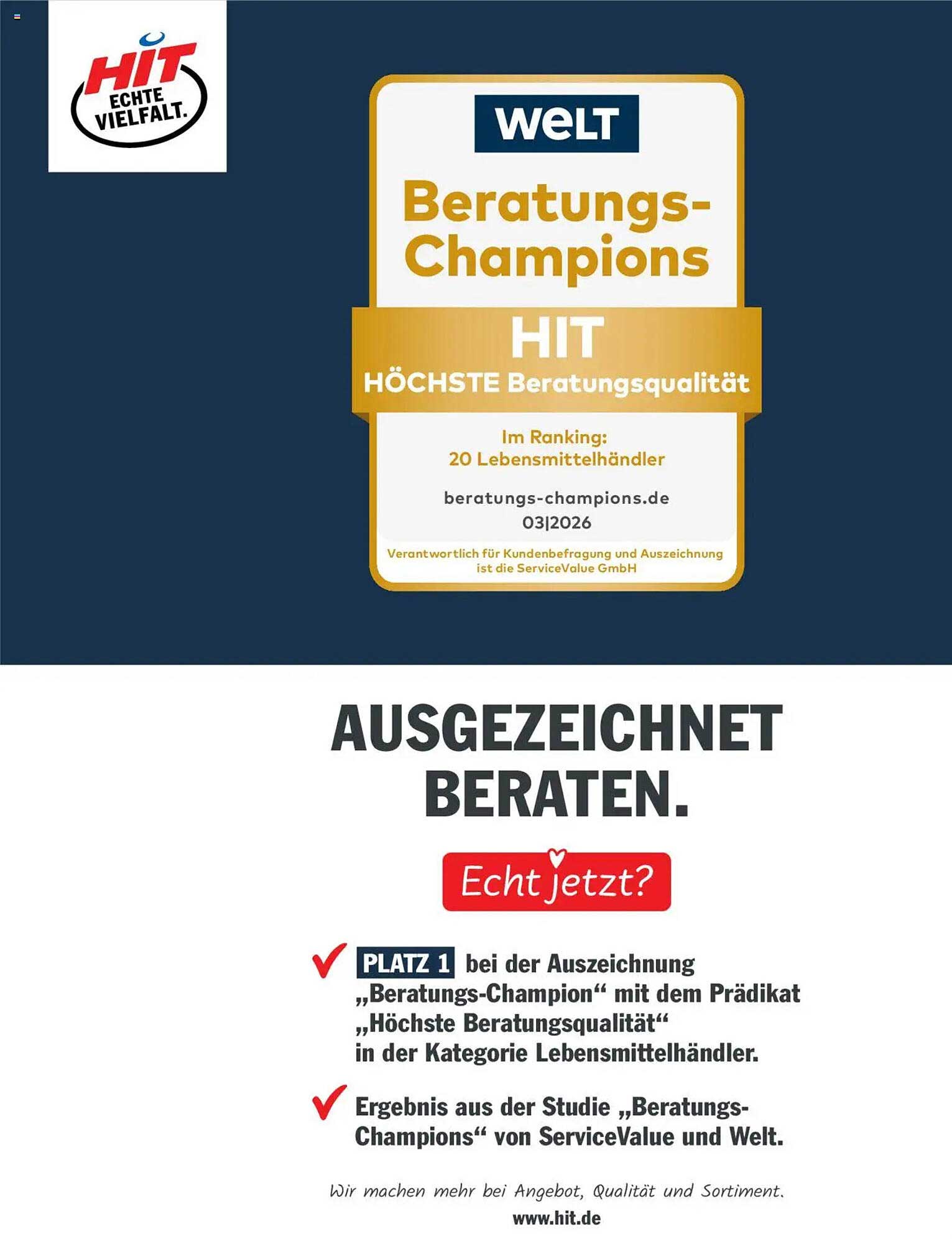 AUSGEZEICHNET BERATEN.