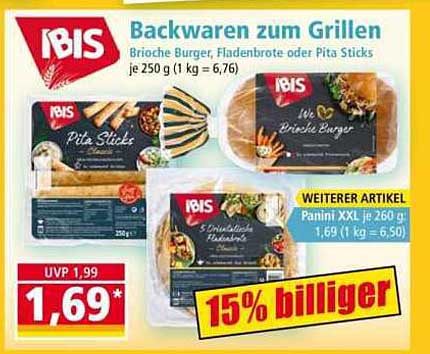 Backwaren zum Grillen