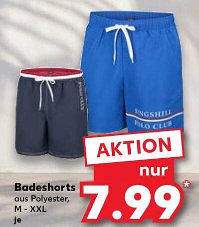 Badeshorts aus Polyester, M - XXL je