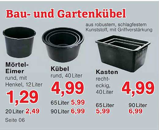 Bau- und Gartenkübel