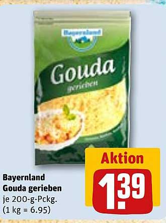 Bayernland Gouda gerieben