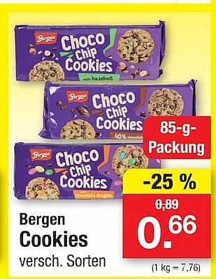 Bergen Cookies versch. Sorten