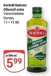 Bertolli Natives Olivenöl extra Verschiedene Sorten, 1 l = 11.98