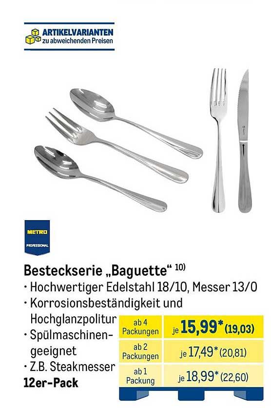 Besteckserie „Baguette“