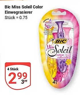 Bic Miss Soleil Color Einwegrasierer