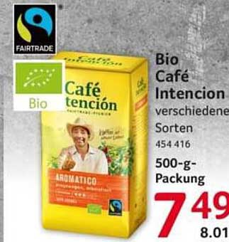 Bio Café Intención verschiedene Sorten 500-g-Packung