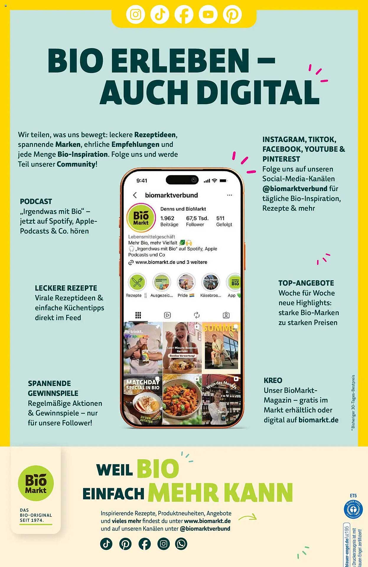 BIO ERLEBEN – AUCH DIGITAL