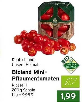 Bioland Mini-Pflaumentomaten