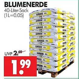 BLUMENERDE 40-Liter-Sack (1L=0.05)