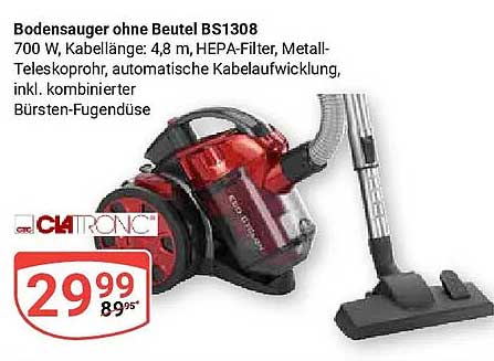 Bodensauger ohne Beutel BS1308