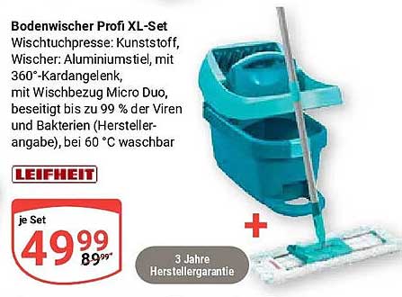 Bodenwischer Profi XL-Set