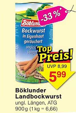 Böklunder Landbockwurst