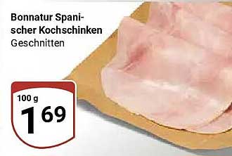 Bonnatur Spanischer Kochschinken Geschnitten