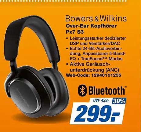 Bowers & Wilkins Over-Ear Kopfhörer Px7 S3