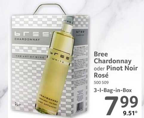 Bree Chardonnay oder Pinot Noir Rosé