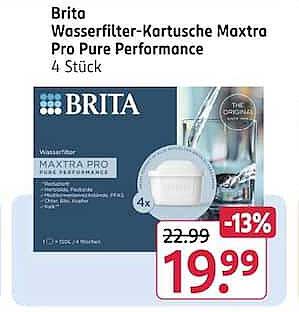 Brita Wasserfilter-Kartusche Maxtra Pro Pure Performance 4 Stück