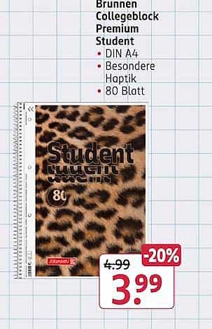 Brunnen Collegeblock Premium Student